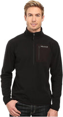 Marmot Rangeley 1/2-Zip Mens Fleece Pullover (Large, Black)
