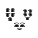 SRAM CHAINRING BOLT SET TV 5-ARM SGL STL w/SPACER BK