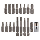 PEDROS TOOL TORQUE WRENCH PEDROS-HEX BIT SET II 18pc