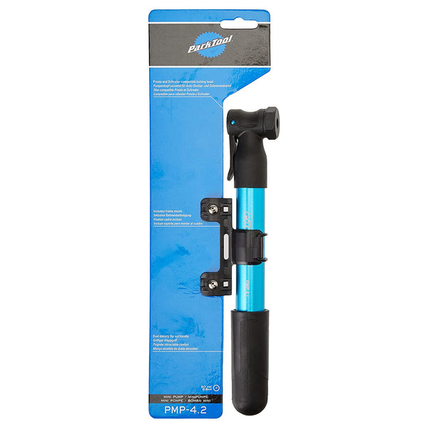Park Tool PMP-4.2B Lightweight Reliable Aluminum Mini Pump Tool, Blue –  Bike Ahead