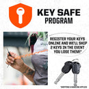 Kryptonite New York FAHGETTABOUDIT Mini Bike U-Lock, Heavy Duty Anti-Theft Bicycle U Lock Sold Secure Gold, 18mm Shackle with Keys, 10/10 Security Rating for E-Bike, Motorcycle, Scooter