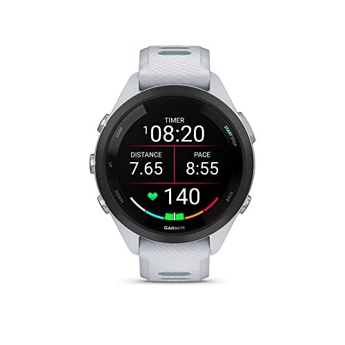 Garmin Forerunner 265 Running Smartwatch, Colorful AMOLED Display, Training Metrics and Recovery Insights