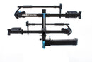 RockyMounts BackStage 2" Receiver Swing Away platform hitch 2 bicycle rack. Allows full access to the rear of the vehicle with bikes on or off the rack.