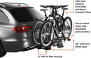 Thule EasyFold XT 2 Hitch Bike Rack - E-Bike Compatible - Fits 2" and 1, 1/4" receivers - Tool-Free Installation - Fully Foldable - Easy Trunk Access - Fully Locking - 130lb Load Capacity