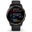 Garmin Venu 2 Plus, GPS Smartwatch With Call And Text - Slate With Black Band