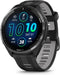 Garmin Forerunner® 965 Running Smartwatch, Colorful AMOLED Display, Training Metrics and Recovery Insights, Black and Powder Gray