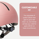 Thousand Kids Helmet – Free Reflective Sticker Pack to Customize, No Pinch Magnetic Buckle, Multi Sport Safety CSPC ASTM CE Certified – Jr Collection (Power Pink, Nylon Straps)