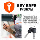 Kryptonite Evolution Mini-7 Bike U-Lock with 4 ft Security Cable - 7mm Max - Performance Steel Shackle with Double Deadbolt, Includes 3 Keys, Convenient Carry Bracket - Compact High-Security Bike Lock