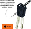 Kryptonite Keeper 785 Bike Chain Lock, 2.8 Feet Long Heavy Duty Anti-Theft Bicycle Chain Lock with Keys for Bike, Motorcycle, Scooter, Bicycle, Door, Gate, Fence