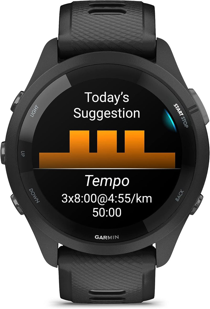 Garmin Forerunner 265 Running Smartwatch, Colorful AMOLED Display, Training Metrics and Recovery Insights