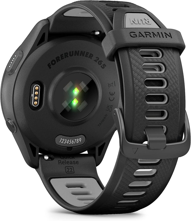 Garmin Forerunner 265 Running Smartwatch, Colorful AMOLED Display, Training Metrics and Recovery Insights