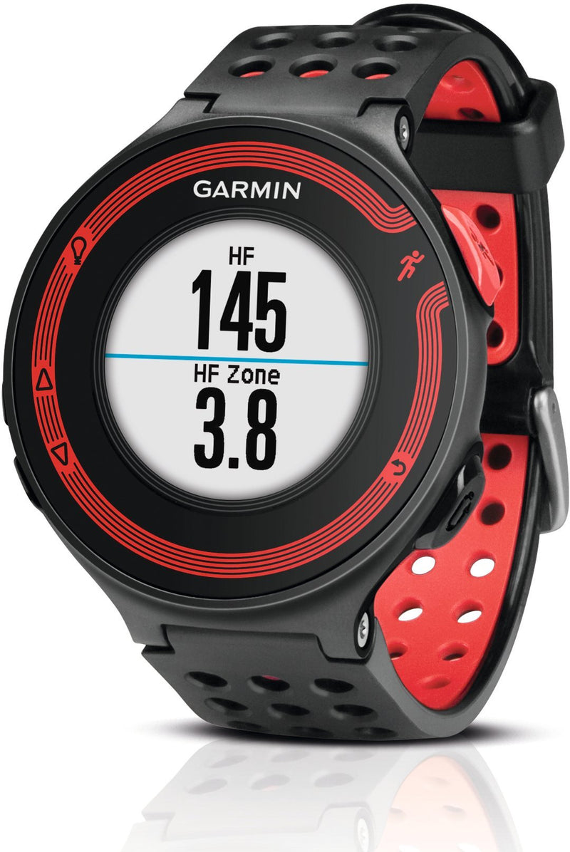 Garmin Forerunner 220 GPS watch with prem HRM black and red