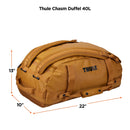 Thule Chasm Duffel bag, Weather-resistant materials, Easy packing, Converts to backpack, Internal pockets, Travel-ready