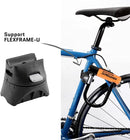 Kryptonite Evolution Mini-7 Bike U-Lock with 4 ft Security Cable - 7mm Max - Performance Steel Shackle with Double Deadbolt, Includes 3 Keys, Convenient Carry Bracket - Compact High-Security Bike Lock