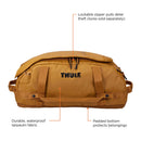 Thule Chasm Duffel bag, Weather-resistant materials, Easy packing, Converts to backpack, Internal pockets, Travel-ready