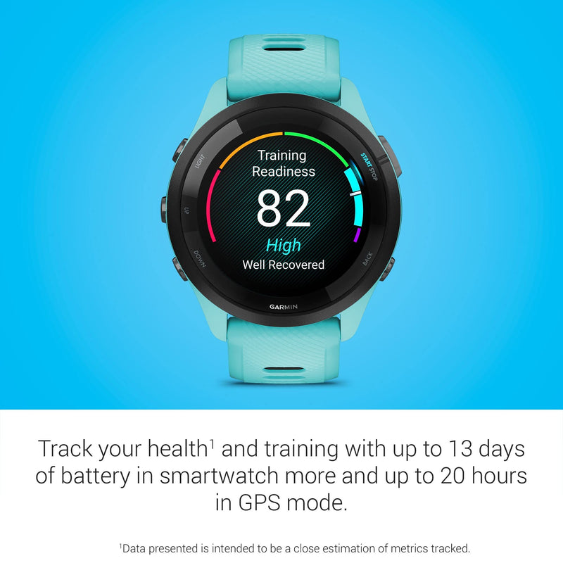 Garmin Forerunner 265 Running Smartwatch, Colorful AMOLED Display, Training Metrics and Recovery Insights