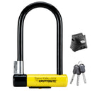 Kryptonite New York Standard Bike U-Lock, Heavy Duty Anti-Theft, 16mm Shackle with Mounting Bracket and Keys, Ultimate Security for Bicycles E-Bikes and Scooters.