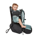 Thule Sapling Child Carrier Backpack - Machine Washable Seat - Self-Standing Frame - Adjustable Padded Straps for Parents - Ergonomic seat with Under-Leg Support for Child - UPF 50 Sunshade,Black