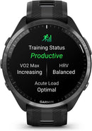 Garmin Forerunner® 965 Running Smartwatch, Colorful AMOLED Display, Training Metrics and Recovery Insights, Black and Powder Gray