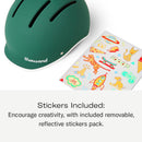 Thousand Kids Helmet – Free Reflective Sticker Pack to Customize, No Pinch Magnetic Buckle, Multi Sport Safety CSPC ASTM CE Certified – Jr Collection (Power Pink, Nylon Straps)