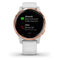 Garmin Vivoactive 4S GPS Smartwatch with White Band, 010-02172-21