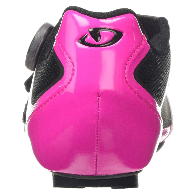 Giro Raes Techlace Perfect Fit Women's Mount Cycling Shoes, Bright Pink/Black