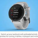 Garmin Forerunner 745 GPS Running Smartwatch with Essential Functions - White