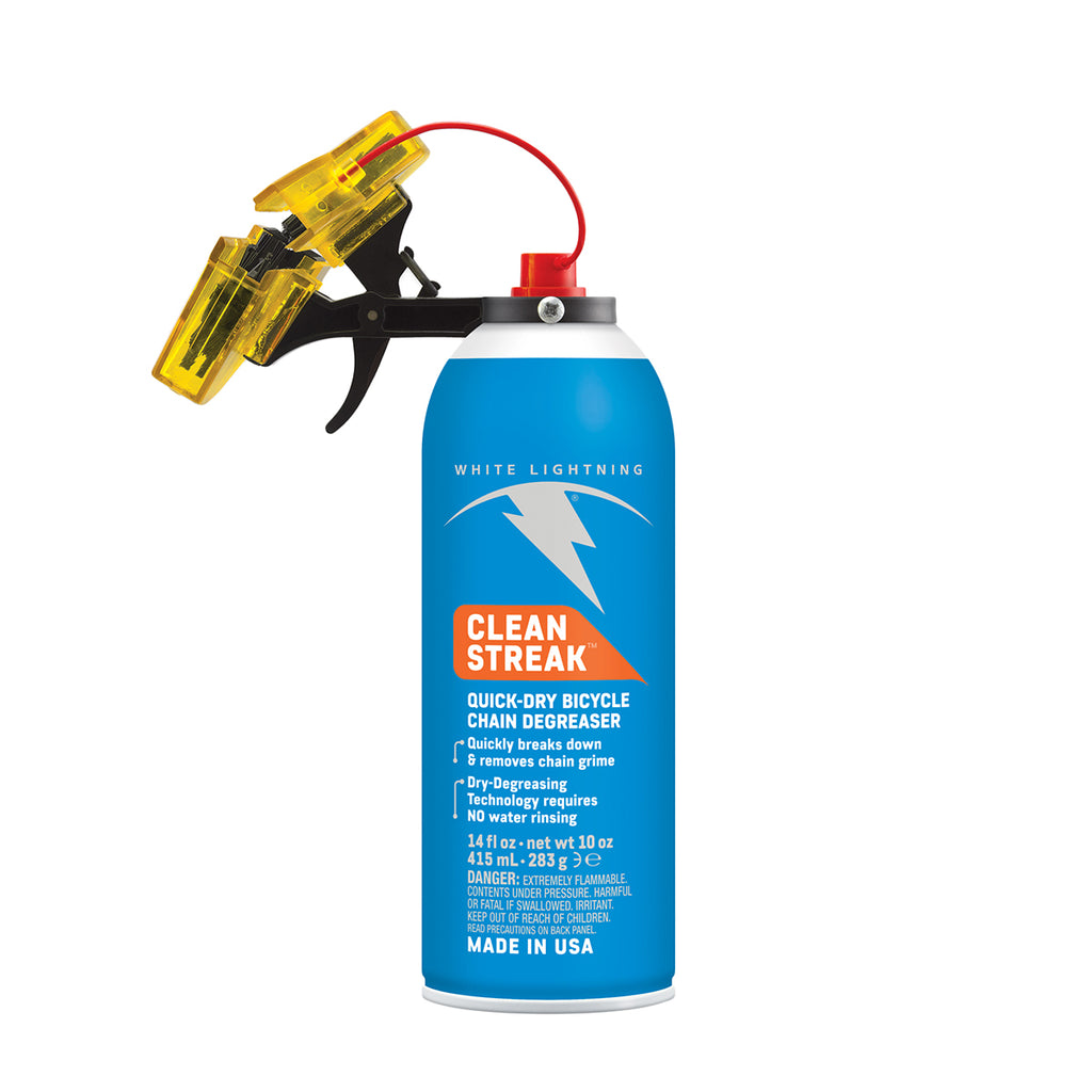 WHITE LIGHTNING TOOL W-L CHAIN CLEANER WHITE LIGHTNG TRIGGER 14oz CLNSTREAK