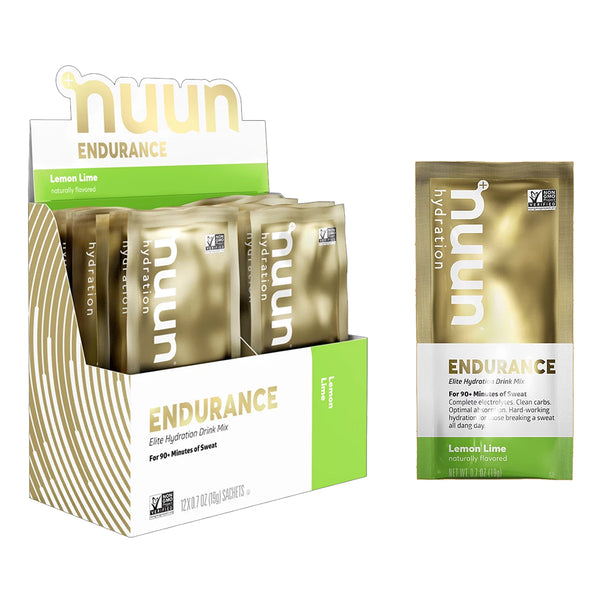 NUUN FOOD NUUN ELECTROLYTE ENDURANCE LEMON LIME BXof12