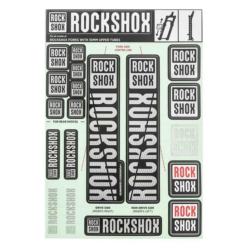 RockShox 35mm Decal Kit - MY18