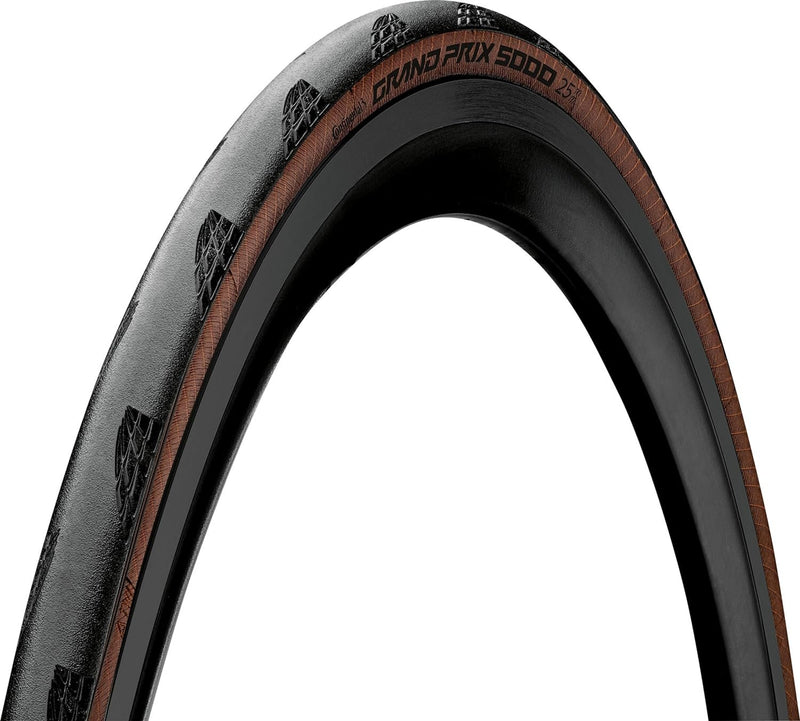 Continental Grand Prix 5000 Bike Tire - Folding, BlackChili, Vectran Breaker, LazerGrip, ACT, Black, Black Transparent or Black/Cream, 650b or 700 Sizes